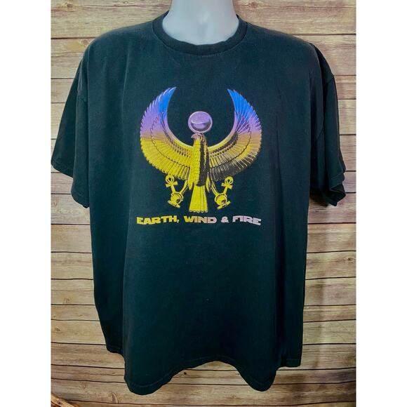 Vintage Earth, Wind & Fire “It Begins With A Dream” Tour T-Shirt Size 2XL Black - Picture 2 of 11
